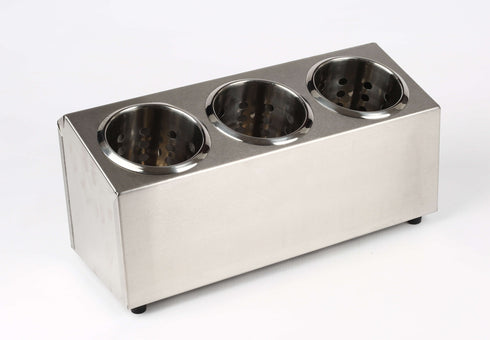 Cutlery Holder Stainless Steel 3 Cup
